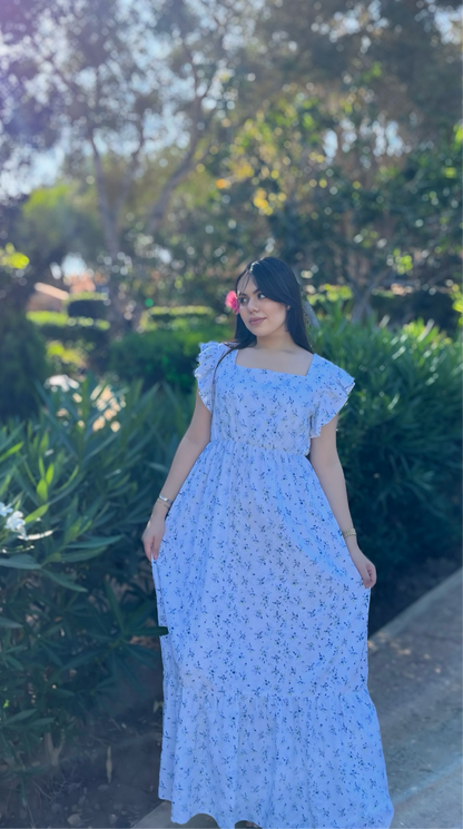 Flower Dress | Light Blue