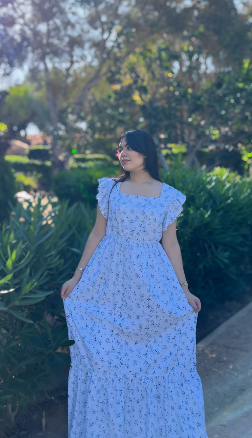 Flower Dress | Light Blue