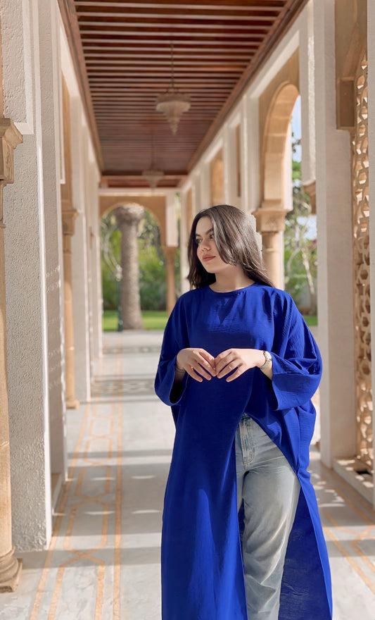 Esma Abaya Dress | Royal Blue