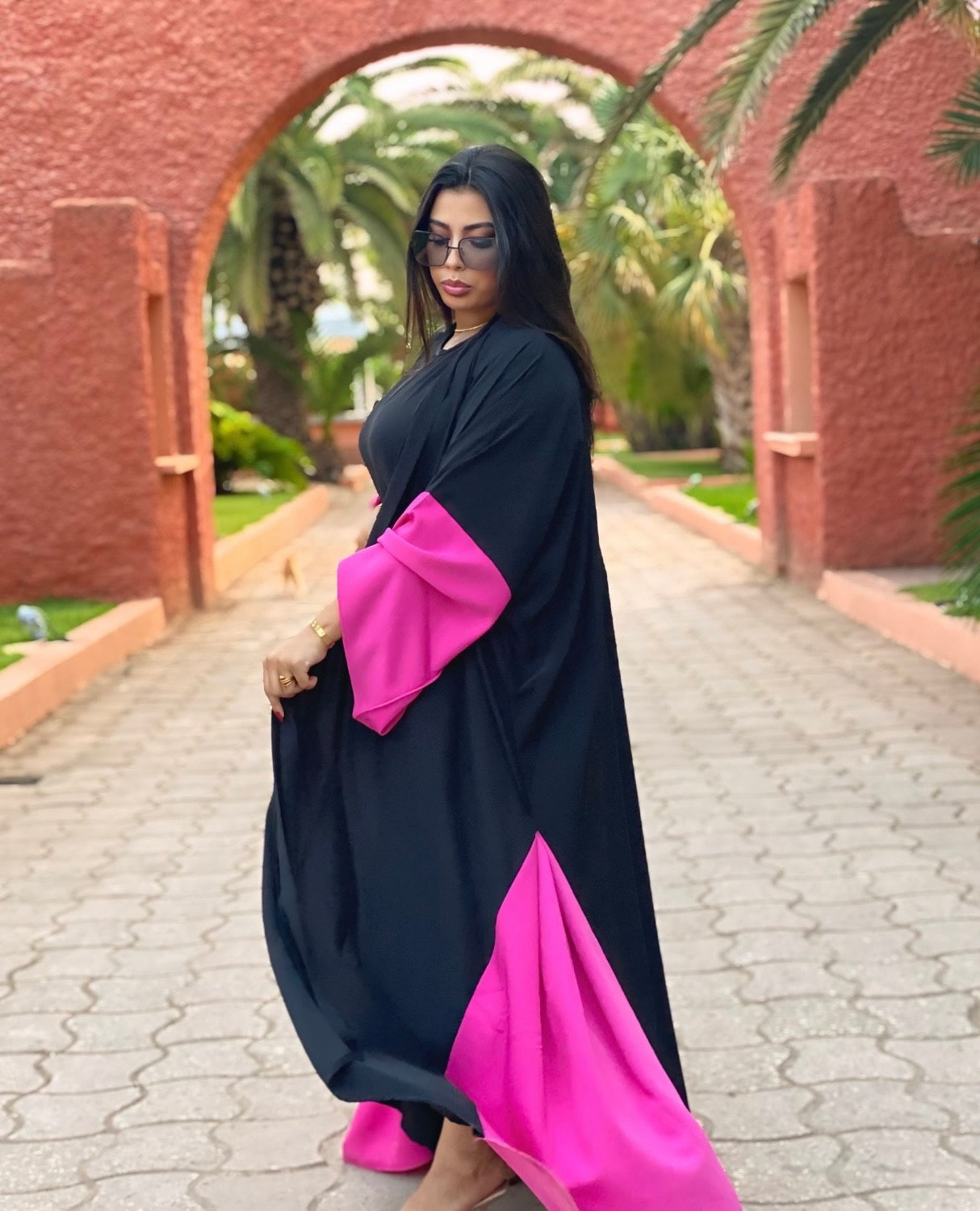 Pink Breeze Abaya